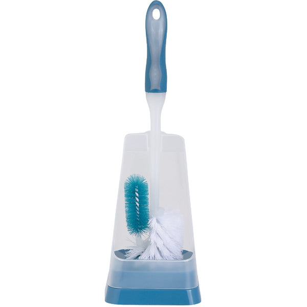 15.5 In. Polyproylene Bristle Toilet Bowl Brush Set