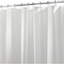 iDesign 72 In. x 72 In. White PEVA Shower Curtain Liner