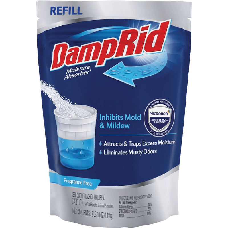 DampRid 42 Oz. Fragrance Free Moisture Absorber Refill with Microban