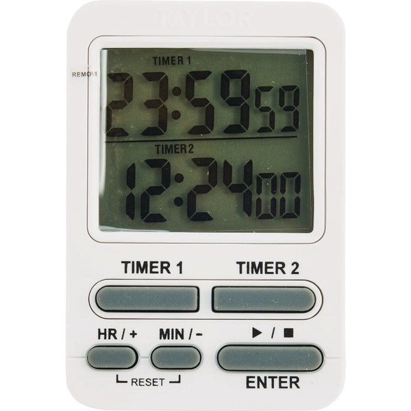 Taylor Dual Event Digital Timer With Clock