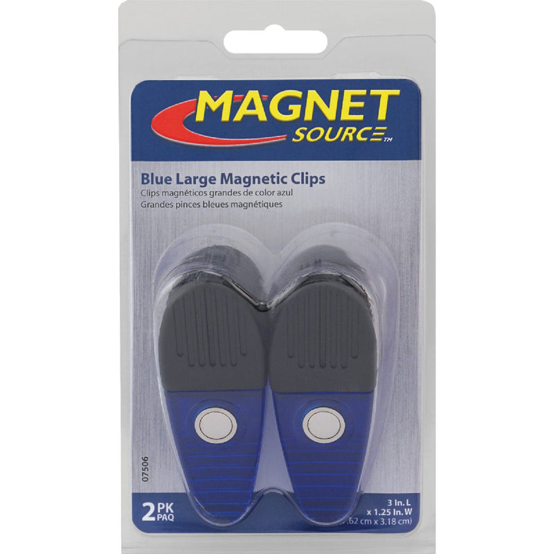 Master Magnetics 3-1/2 In. Blue Magnetic Clip (2-Pack)