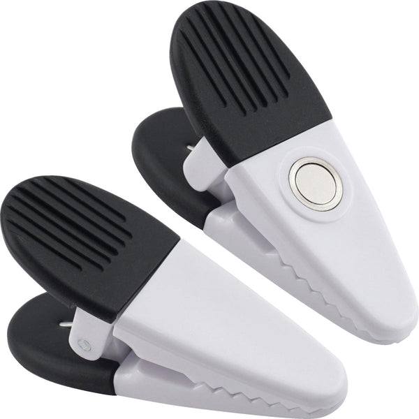 Master Magnetics 3-1/2 In. White Magnetic Clip (2-Pack)