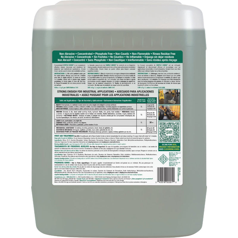 Simple Green 5 Gal. Industrial All-Purpose Cleaner & Degreaser