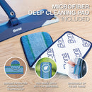 Bona 4 In. W. x 15 In. L. Microfiber Cleaning Pad Mop Refill with Dusting Pad (3-Count)