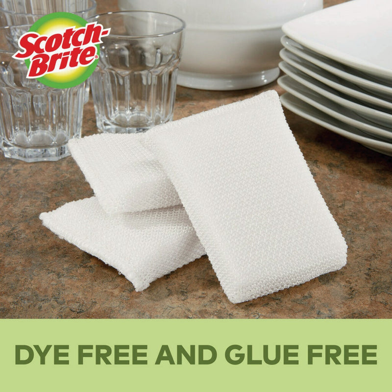 Scotch-Brite Greener Clean Non Scratch All Purpose Scrubbers, 2.6 In. x 4.1 In. x 0.7 In.