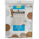 iDesign 72 In. x 72 In. Gilly Dot PEVA Shower Curtain