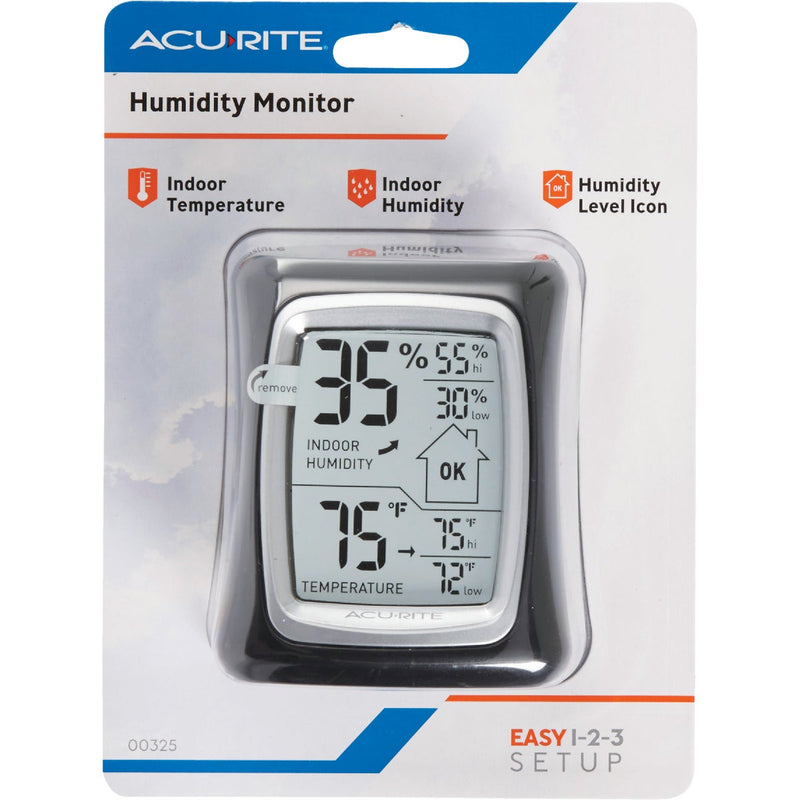 Acurite Fahrenheit & Celsius Digital 32 to 122 F, 0 to 50 C Hygrometer & Thermometer