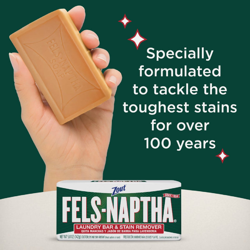 Zout Fels Naptha 5 Oz. Laundry Bar & Stain Remover