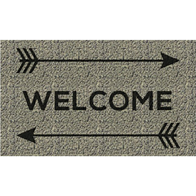Americo Home Front Runner 18 In. x 30 In. Gold Welcome Arrows Mat