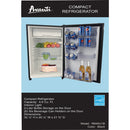 Avanti 4.4 Cu. Ft. Black Counter High Refrigerator with Separate Chiller