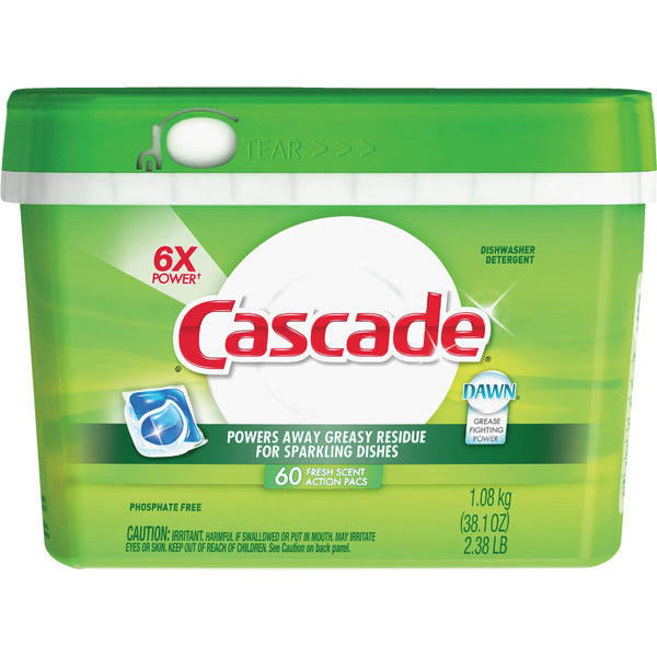 Cascade Action Pacs Fresh Dishwasher Detergent Tabs (60 Count)