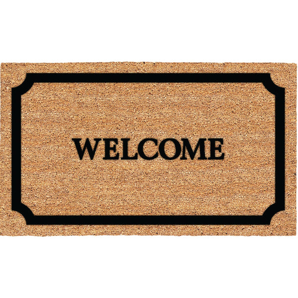 Americo Home Welcome 18 In. x 30 In. Coir/Vinyl Door Mat