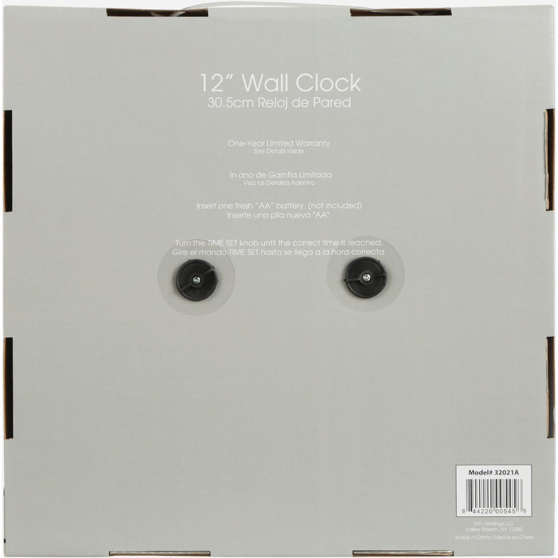 Westclox 12 In. Round Wrought Iron Design Wall Clock