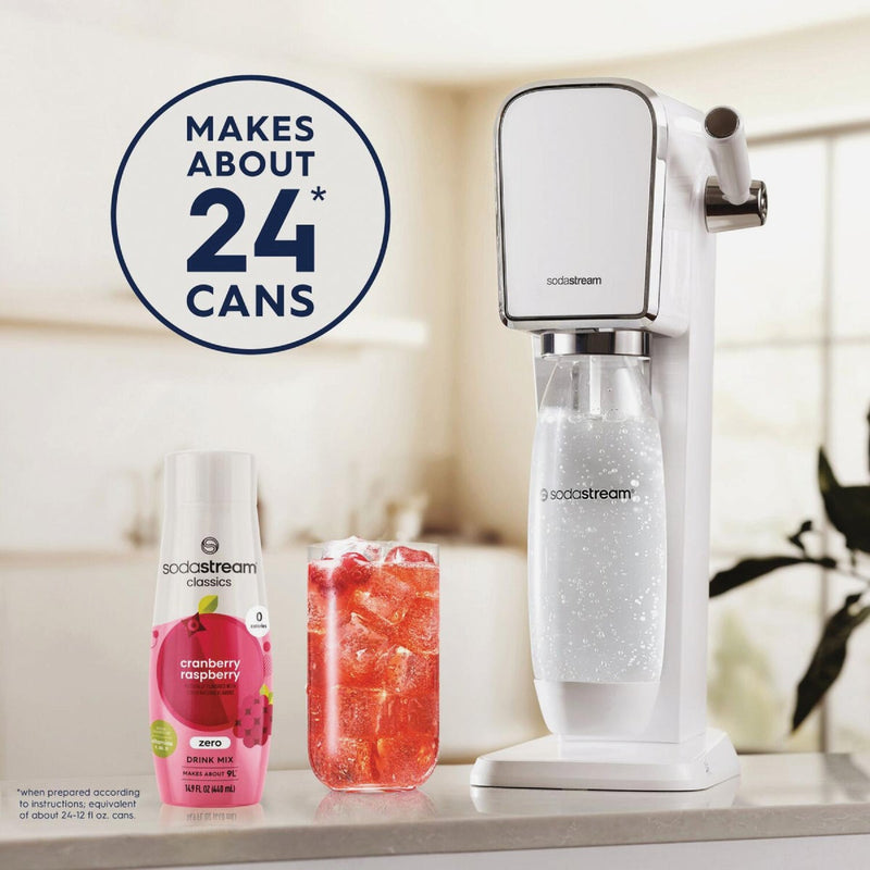 SodaStream 14.9 Oz. Cranberry Raspberry Zeros Waters Sparkling Beverage Mix