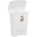 Rubbermaid 8.25 Gal. White Step-On Wastebasket