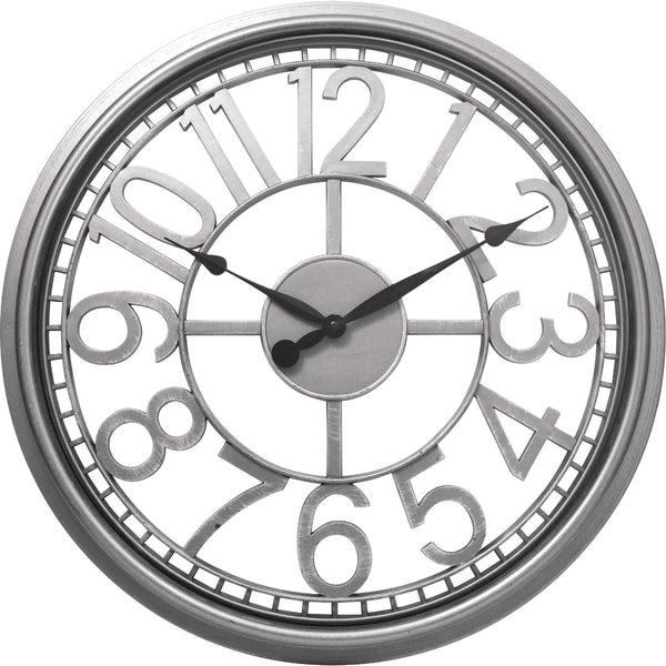 Westclox 20 In. Silver Open Dial Wall Clock