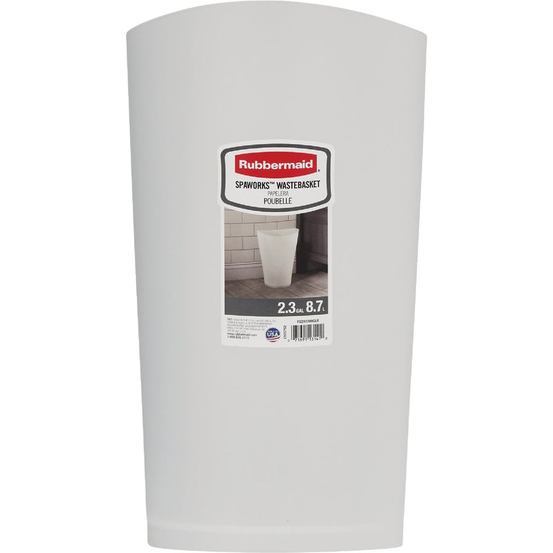 Rubbermaid Spa Works 2.25 Gal. Clear Vanity Wastebasket