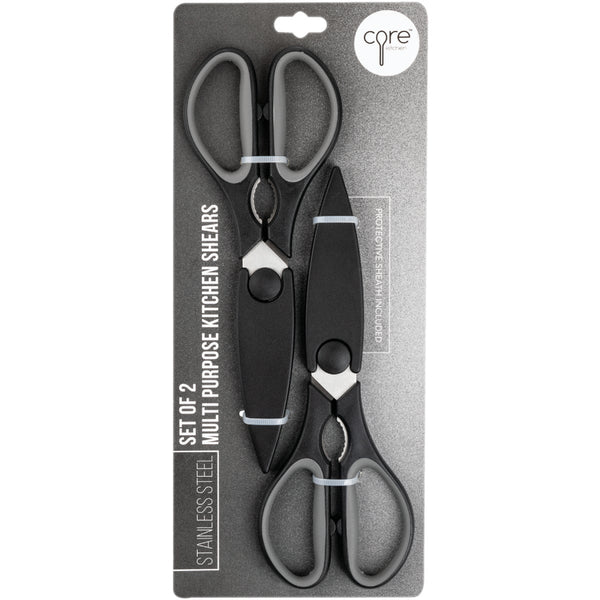 Core Kitchen 5 In. Shears with Sheaths in Onyx (2 Sets)