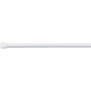 iDesign Cameo Constant Tension 50 In. To 87 In. White Shower Curtain Rod