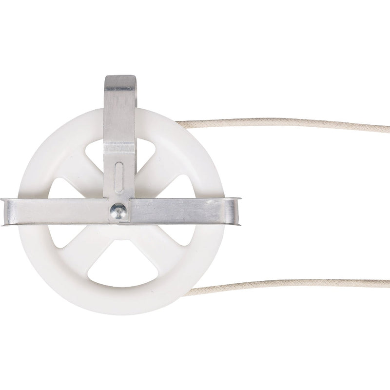 Household Essentials 5 In. Poly Wheel/Aluminum Strap Clothesline Pulley