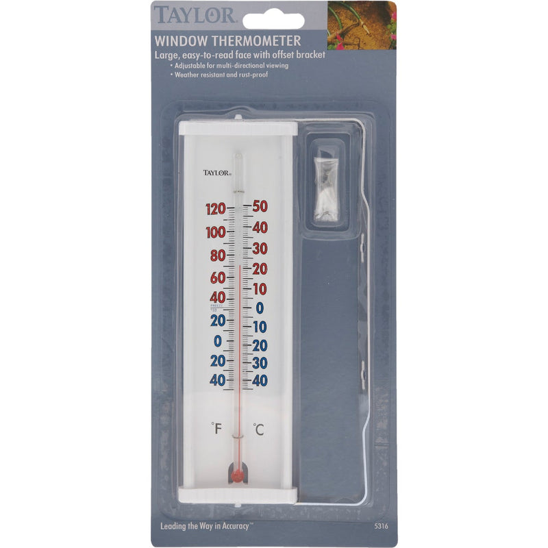 Taylor 8 In. Tube Outdoor Window Thermometer