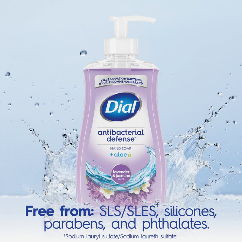 Dial Antibacterial Defense 11 Oz. Lavender & Jasmine Hydrating Liquid Hand Soap