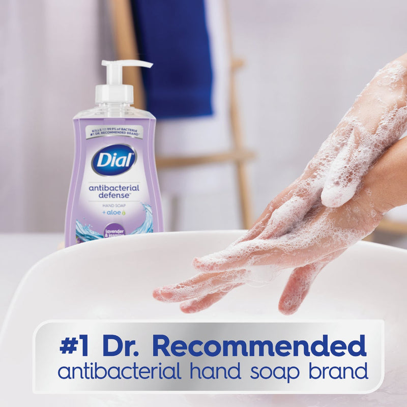 Dial Antibacterial Defense 11 Oz. Lavender & Jasmine Hydrating Liquid Hand Soap