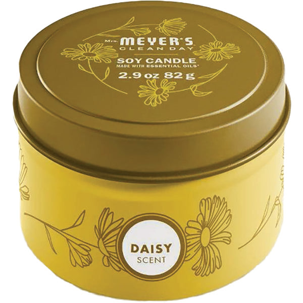 Mrs. Meyer's Clean Day 2.9 Oz. Daisy Small Tin Soy Candle