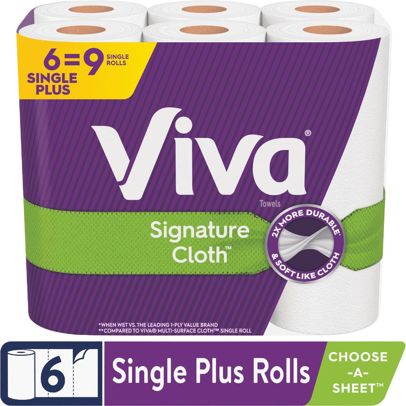 Viva Signature Cloth Single Plus Paper Towels (6 Roll)