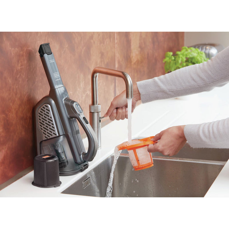 Black & Decker Dustbuster AdvancedClean 16V 1.5AH Titanium Cordless Handheld Vacuum Cleaner