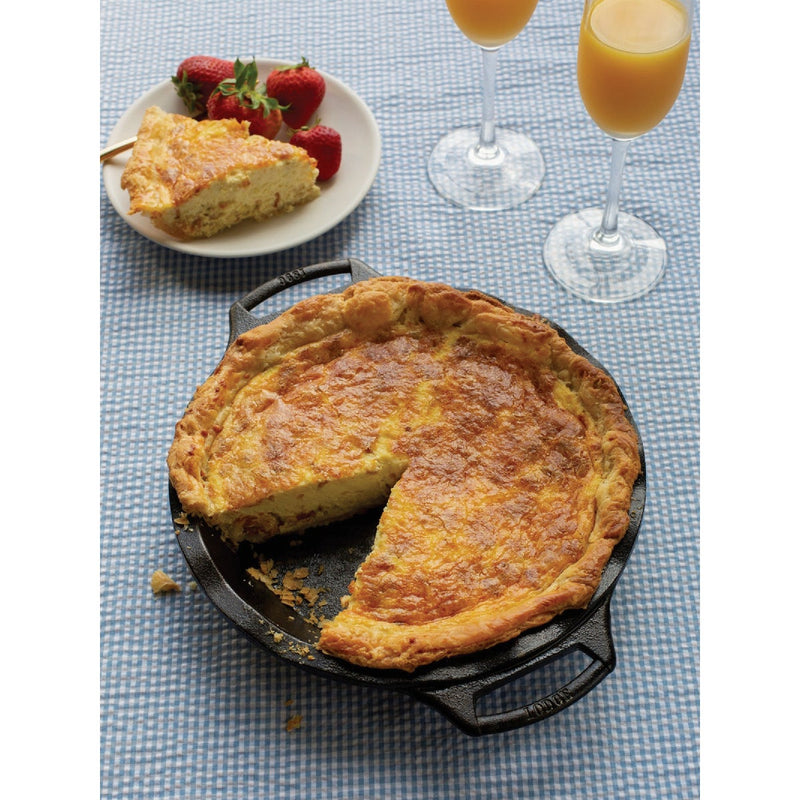 Lodge 9 In. Seasoned Cast Iron Pie Pan with Dual Handles