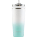 Ice Shaker 26 Oz. Mint/White Ombre Flex Bottle