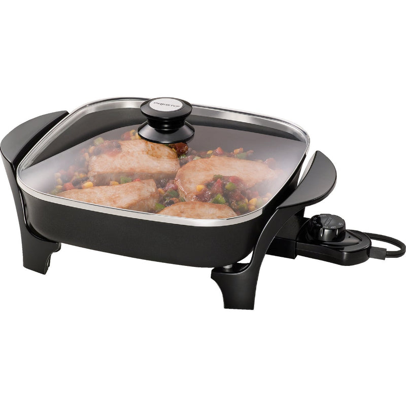 Presto 11 In. Electric Skillet with Glass Cover