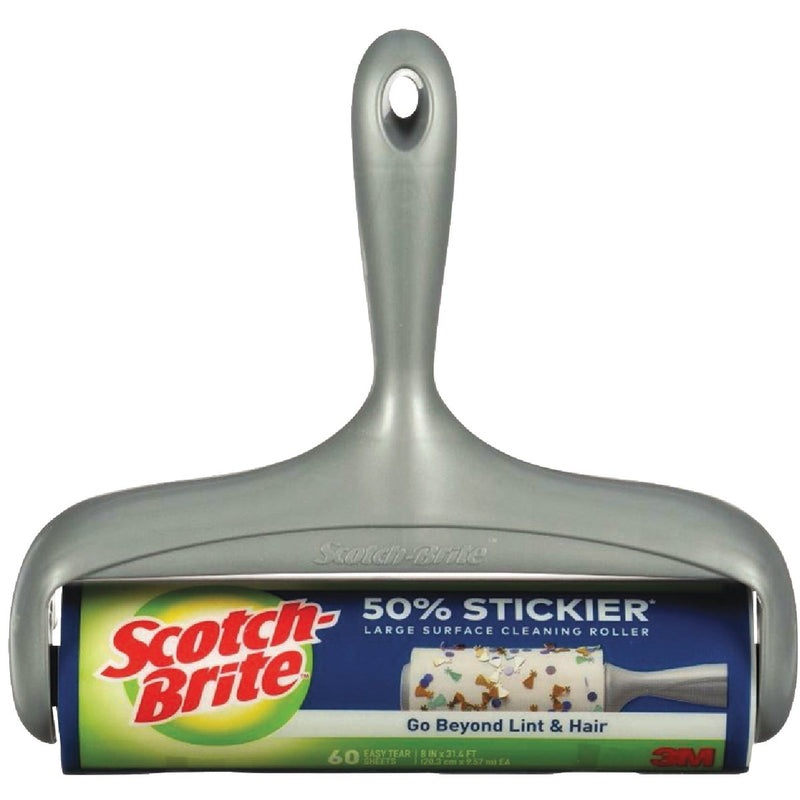 Scotch-Brite 50% Stickier Large Surface Lint Roller, 8 In. x 31.4 Ft.