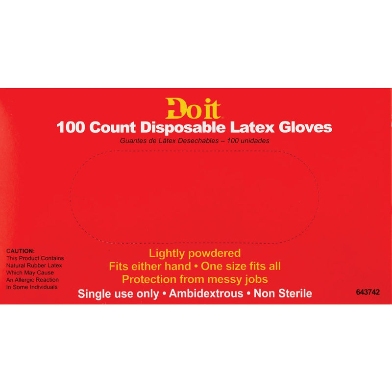 Do it 1 Size Fits All 1-Use Latex Disposable Glove (100-Pack)