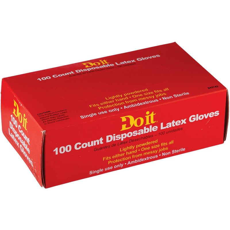 Do it 1 Size Fits All 1-Use Latex Disposable Glove (100-Pack)