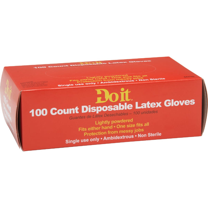 Do it 1 Size Fits All 1-Use Latex Disposable Glove (100-Pack)