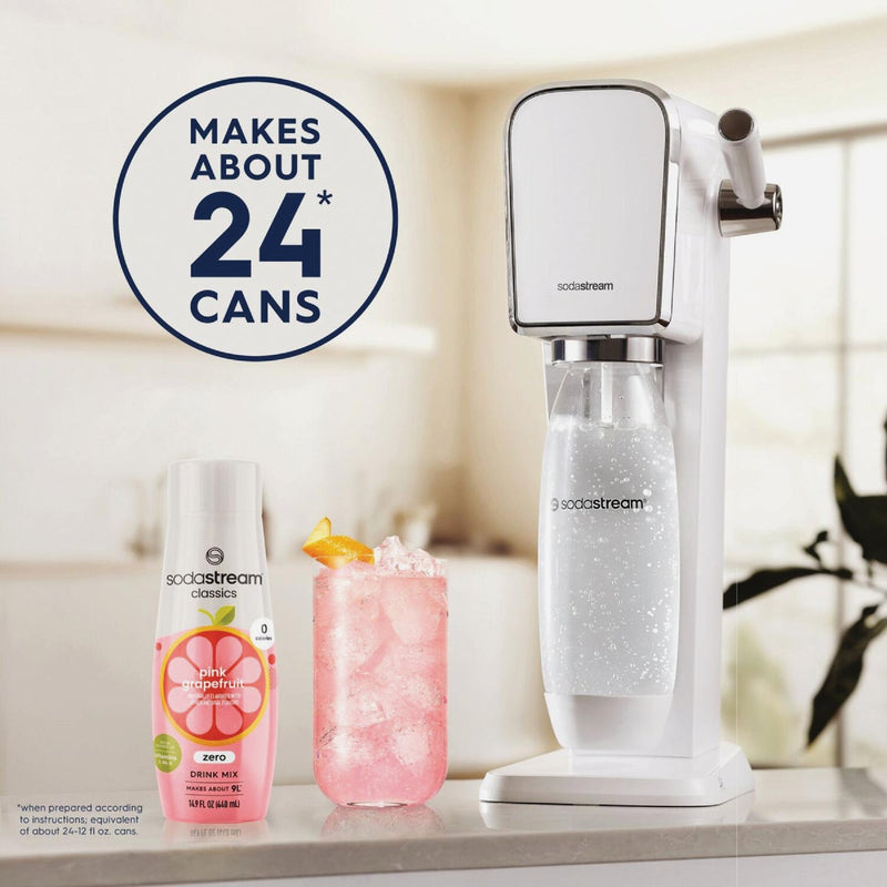 SodaStream 14.9 Oz. Pink Grapefruit Zeros Waters Sparkling Beverage Mix