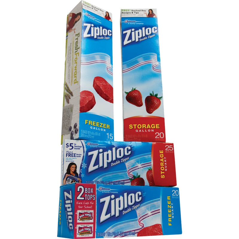 Ziploc 1 Qt. Double Zipper Food Storage Bag (24-Count)