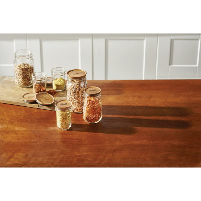 Ball Regular Mouth Wooden Lids (3-Pack)