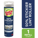 Scotch-Brite 50% Stickier Large Surface Lint Roller Refill, 60 Sheets