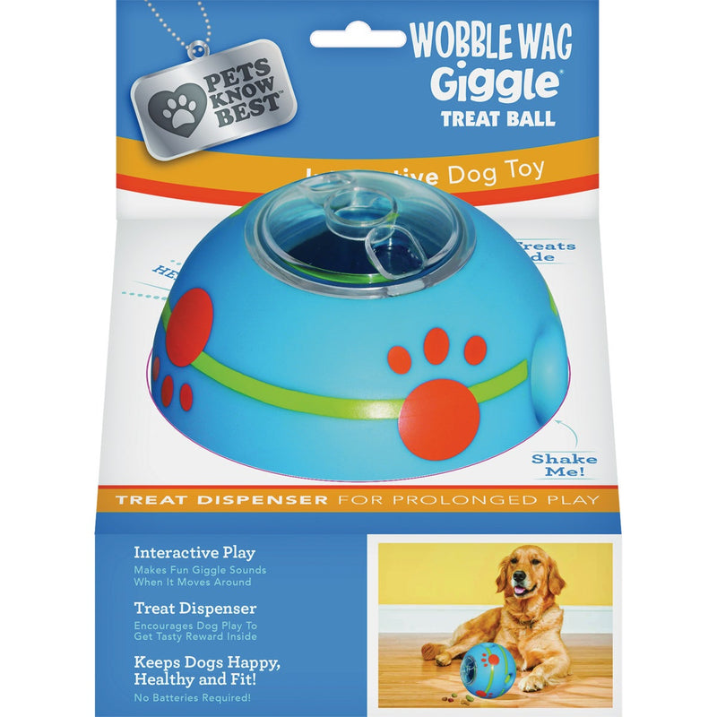 Pets Know Best 4-Pocket Wobble Wag Giggle Treat Ball