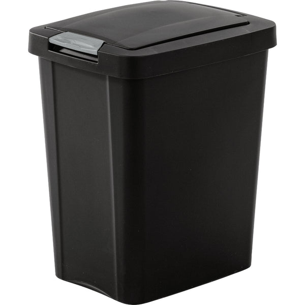 Sterilite 7.5 Gal. Black TouchTop Wastebasket