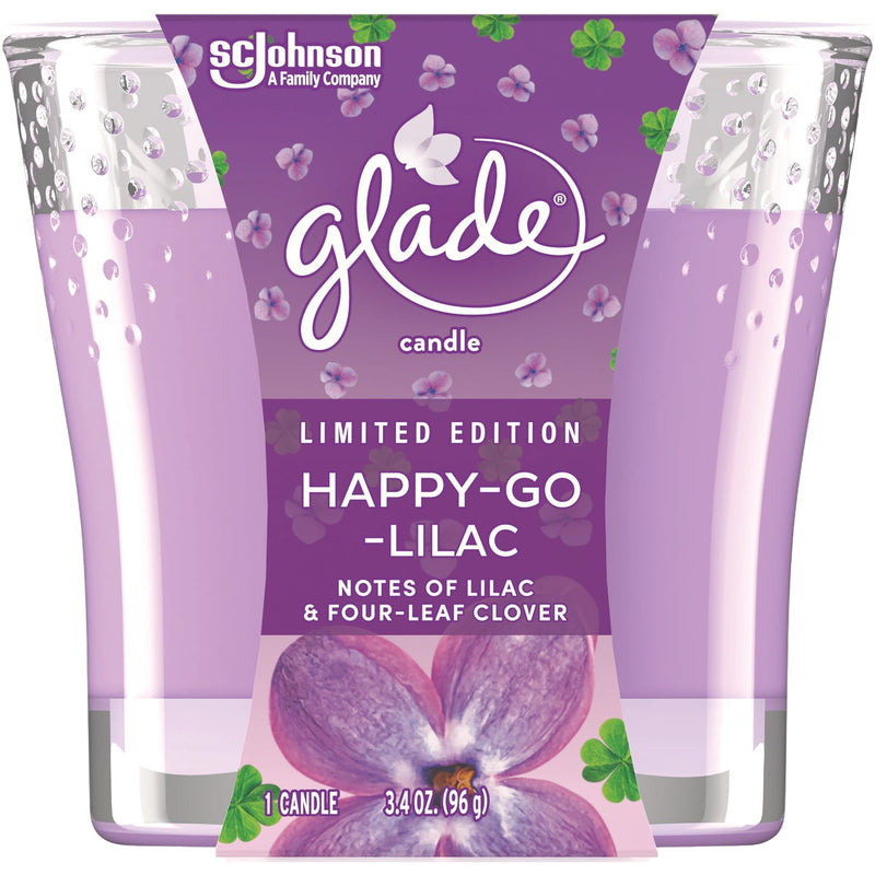 Glade 3.4 Oz. Happy-Go-Lilac Candle