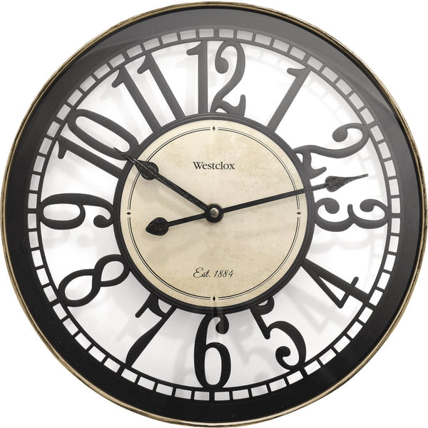 Westclox 12 In. Open Arabic Wall Clock
