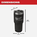 Milwaukee PACKOUT 30 Oz. Black Insulated Tumbler
