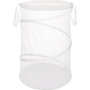 Whitmor 18 In. Dia. White Collapsible Laundry Hamper