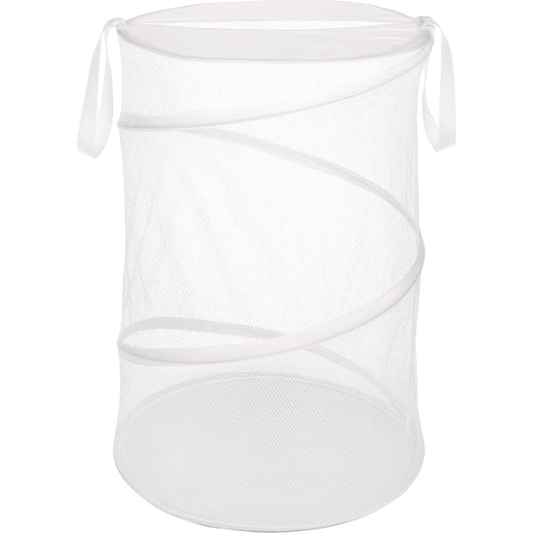 Whitmor 18 In. Dia. White Collapsible Laundry Hamper