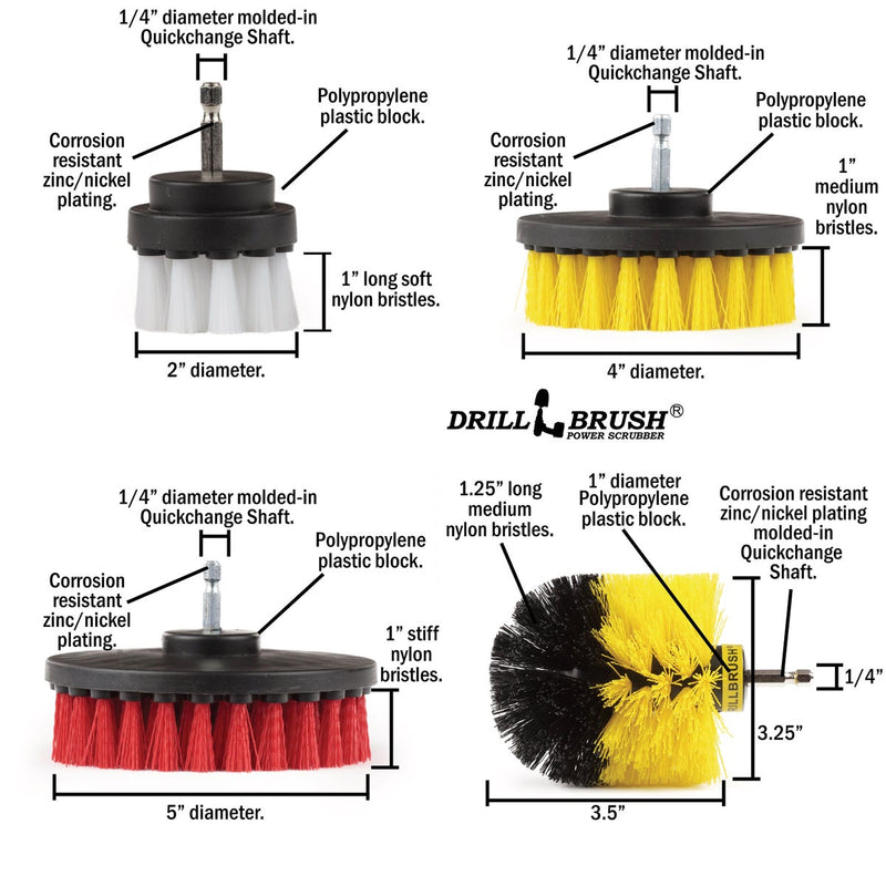 Drillbrush Variety Brush (4 Piece)