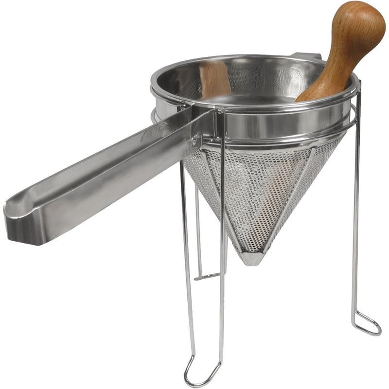 Weston Stainless Steel Cone Strainer & Pestle Set